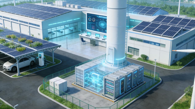 “風(fēng)光儲(chǔ)充”一體化微電網(wǎng)，助力打造零碳園區(qū)  
