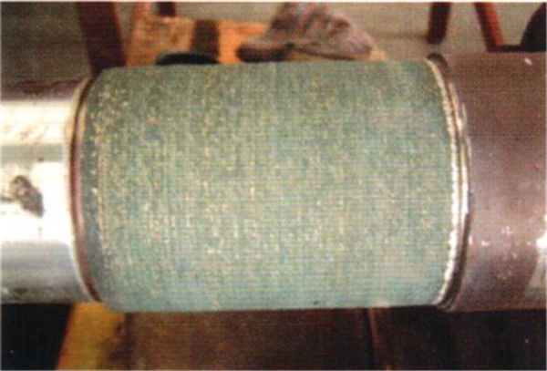 水泵軸激光熔鑄后未加工狀態(tài)