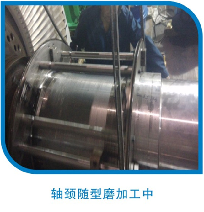 軸頸隨型磨加工中